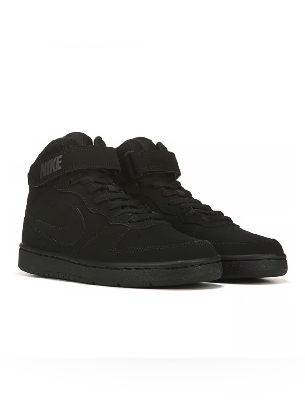 Nike Kids' Court Borough Mid 2 High Top Sneaker Black size 13.5C